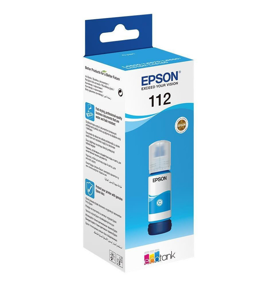 Epson 664 C (T6642) Cyan - Bouteille d'encre Epson d'origine