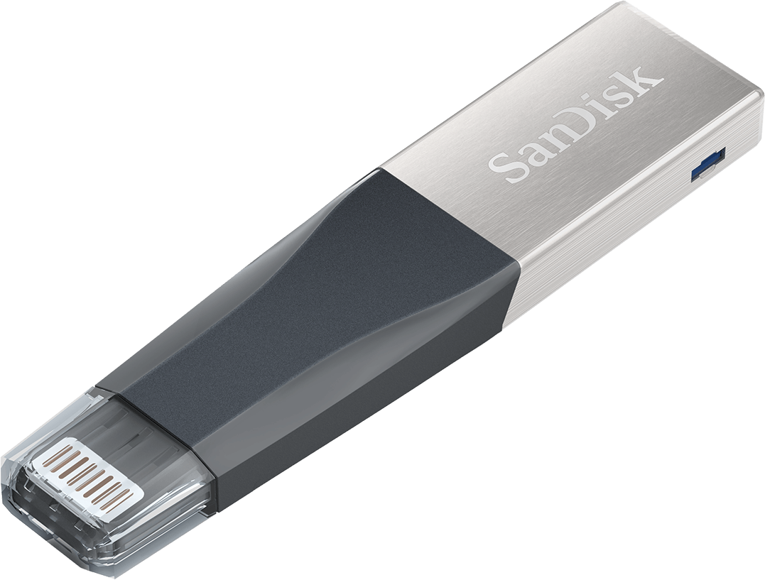 SanDisk iXpand 256 Go Clé USB double connectique pour sauvegarde