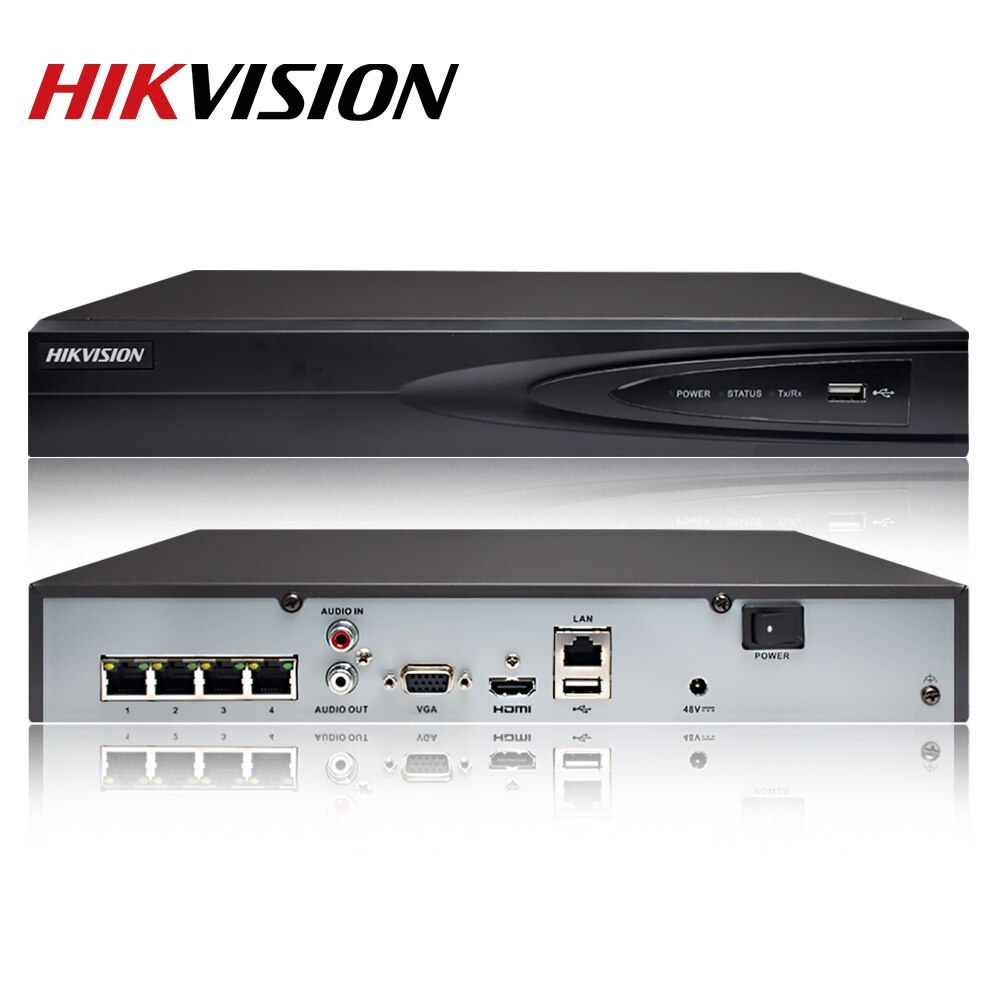 HIKVISION NVR Upto 4K 4Canaux, 1HDD 12M